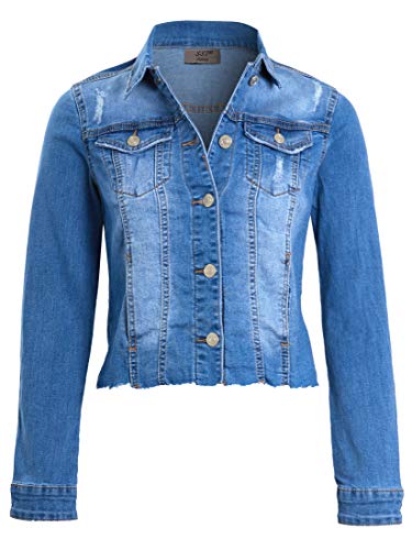 SS7 Damen Rohe Saum Jeansjacke von SS7