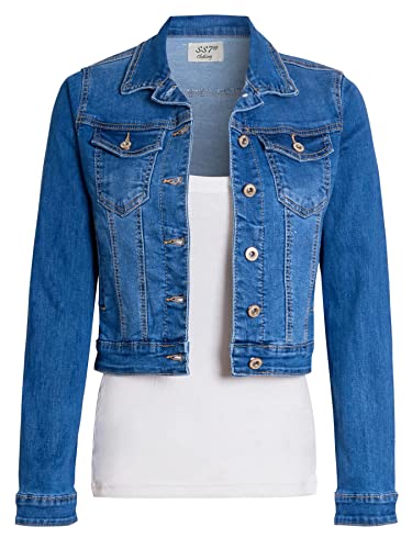 SS7 Damen Schmal geschnittene Jeansjacke von SS7