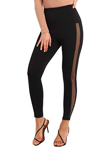 SS7 Damen Stretch Leggings mit seitlicher Spitze und hoher Taille von SS7