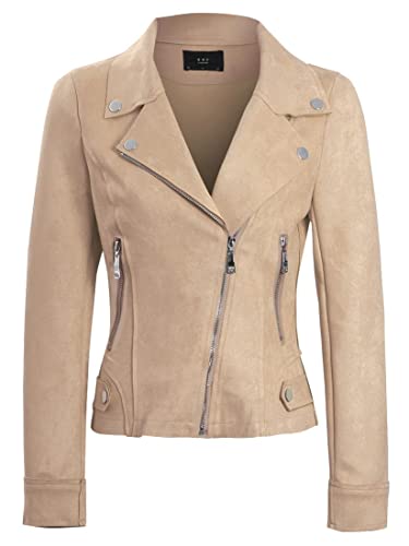 SS7 Damen aux-Veloursleder Biker Jacke von SS7