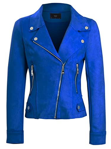 SS7 Damen aux-Veloursleder Biker Jacke von SS7