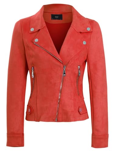 SS7 Damen aux-Veloursleder Biker Jacke von SS7