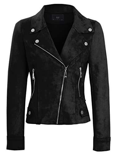 SS7 Damen aux-Veloursleder Biker Jacke von SS7