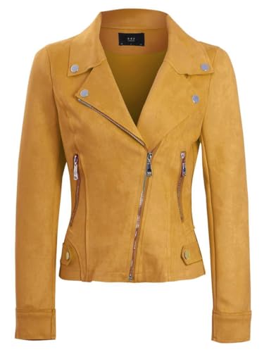 SS7 Damen aux-Veloursleder Biker Jacke von SS7