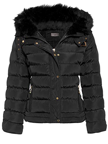 SS7 Damen gepolsterte Winterjacke,Sizes 8 to 16 - Schwarz, 36 von SS7