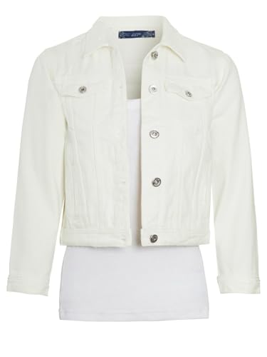 SS7 Mädchen Jeansjacke Classic, gebrochenes Weiß von SS7