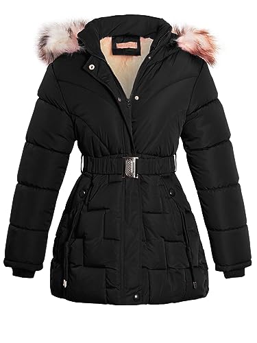 SS7 Mädchen Wattierter Mantel aus Kunstpelz von SS7