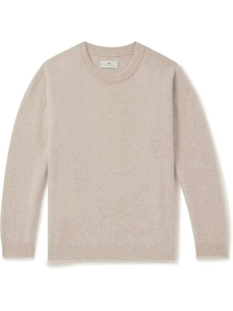 SSAM - Brushed Cashmere Sweater - Men - Neutrals - XXL von SSAM