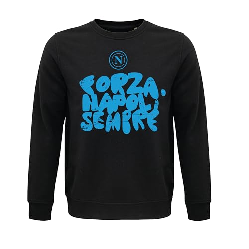 GIL S.R.L. Unisex Crewneck Pullover, Schwarz, XL von SSC NAPOLI