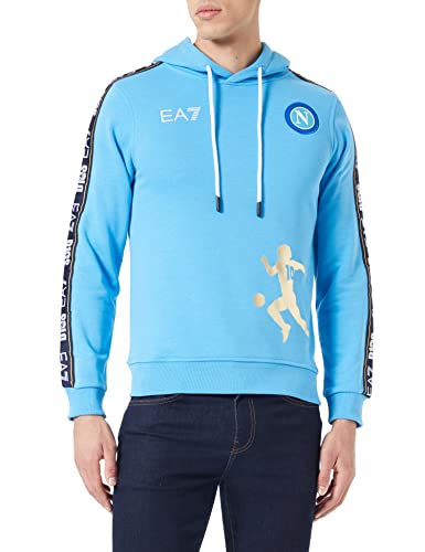 SSC Napoli Herren D10s hellblau Special Edition Sweatshirt, L von SSC NAPOLI