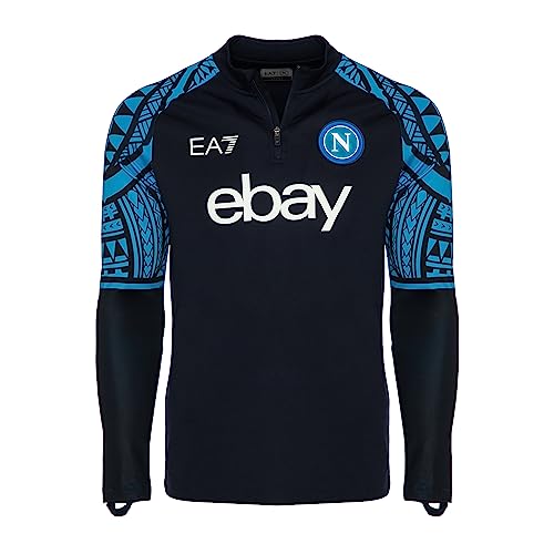 SSC NAPOLI Herren Trainingssweatshirt Sweatshirt, Marineblau, XXL von SSC NAPOLI