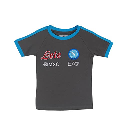 SSC Napoli Jungen Season 2022/2023 Repräsentation Jr T-Shirt, Magnet/Hellblau, 4 anni von SSC NAPOLI