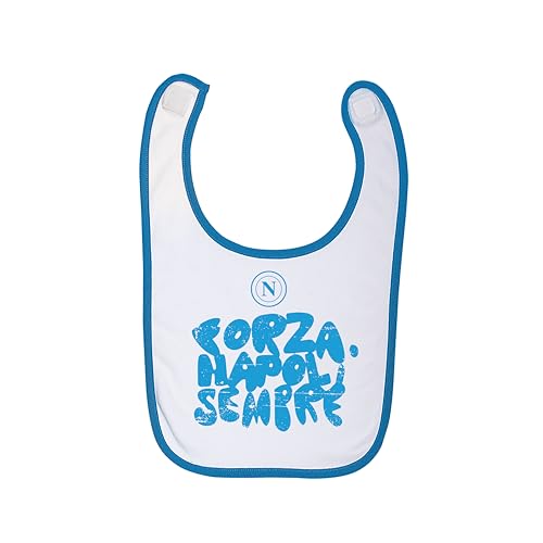 SSC NAPOLI Unisex Baby Lätzchen, Weiß, Einheitsgröße von SSC NAPOLI