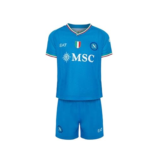 SSC NAPOLI Unisex Kinder Season 23/24 Set Gara Infant Home Rennset Junior, hellblau, 12 MESI SSC NAPOLI Unisex Kinder Season 23/24 Set Gara Infant Home Rennset Junior, hellblau, 12 MESI von SSC NAPOLI
