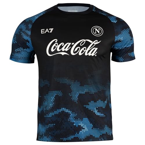 SSC NAPOLI Unisex Maglia Training Ea7 T-Shirt, Hellblau, S von SSC NAPOLI
