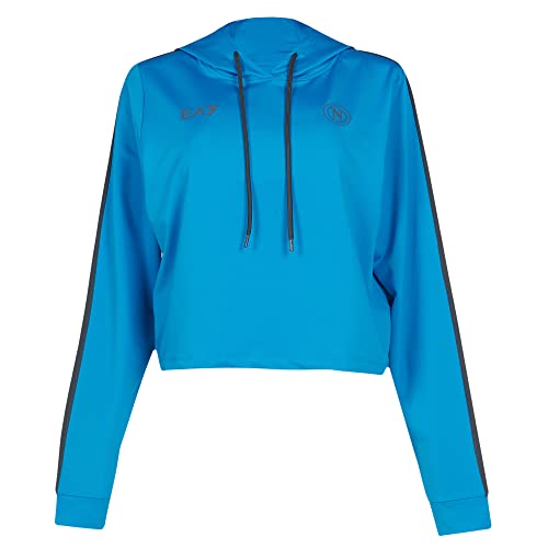 SSC Napoli Damen Season 2022/2023 Sweatshirt Lady Kapuzenpullover, Hellblau Napoli, XXL von SSC NAPOLI