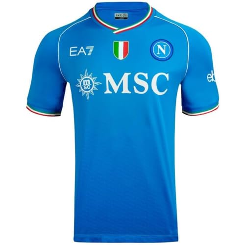 SSC Napoli Herren Home Match T-Shirt, Neapelblau, 4XL von SSC NAPOLI