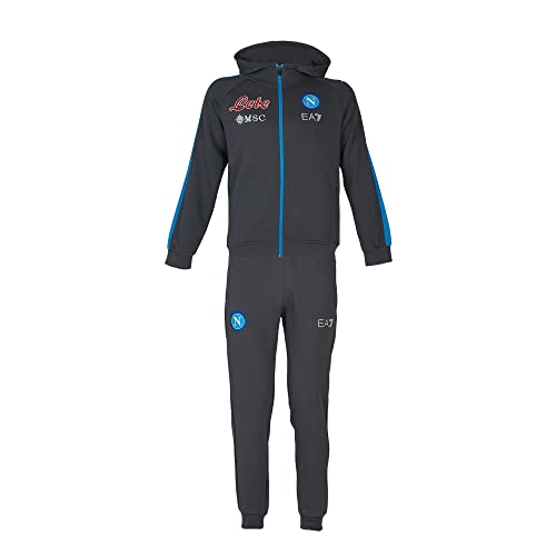 SSC Napoli Herren Season 2022/2023 Overall Interlock-Jumpsuit mit Kapuze, Magnet, M von SSC NAPOLI