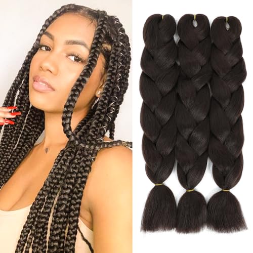 Braids Extensions, Kunsthaar zum Einflechten, 24" haarsträhnen zum einklipsen Braiding Hair,haarsträhnen kinder Einflechten Haar Flechten Extensions für Haar Box Braid zum Einflechten Zöpfe(4#) Braids Extensions, Kunsthaar zum Einflechten, 24" haarsträhnen zum einklipsen Braiding Hair,haarsträhnen kinder Einflechten Haar Flechten Extensions für Haar Box Braid zum Einflechten Zöpfe(4#) von SSCCORY