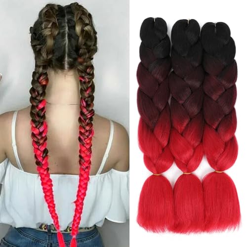 Braids Extensions, Kunsthaar zum Einflechten, 24" haarsträhnen zum einklipsen Braiding Hair,haarsträhnen kinder Einflechten Haar Flechten Extensions für Haar Box Braid zum Einflechten Zöpfe(C6#) Braids Extensions, Kunsthaar zum Einflechten, 24" haarsträhnen zum einklipsen Braiding Hair,haarsträhnen kinder Einflechten Haar Flechten Extensions für Haar Box Braid zum Einflechten Zöpfe(C6#) von SSCCORY
