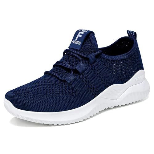 SSERHEHK Damen Sneaker Laufschuhe Turnschuhe Running Tennisschuhe Freizeit Straßenlaufschuhe Atmungsaktiv Jogging SportschuheH66 Navy 38 von SSERHEHK