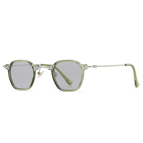 SSFVTTL Beliebte Mode Herren Punk Klare Gradientengläser Sonnenbrille UV400 Damen (Grün Hellgrau) von SSFVTTL