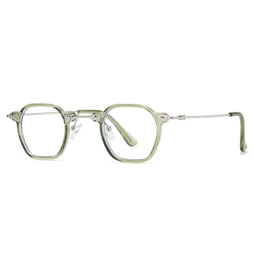 SSFVTTL Beliebte Mode Herren Punk Klare Gradientengläser Sonnenbrille UV400 Damen (Grün klar) von SSFVTTL
