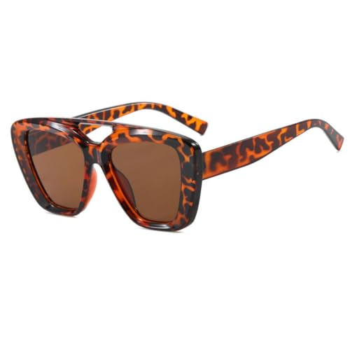 SSFVTTL Damen Sonnenbrille Einfache Mode Leopardenmuster (13157-C2) von SSFVTTL