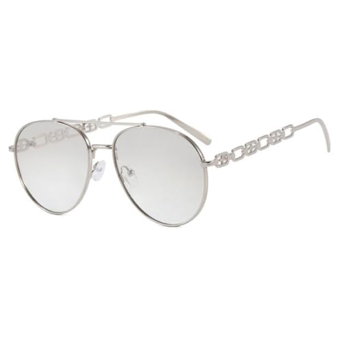 SSFVTTL Damen Sonnenbrille Vintage Metall Hohl Uv400(FJ3584-C2) von SSFVTTL