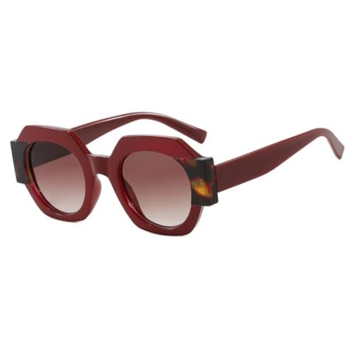 SSFVTTL Fashion Polygon Doppel Farbe Frauen Sonnenbrille Shades Uv400 Männer (13160-C8) von SSFVTTL