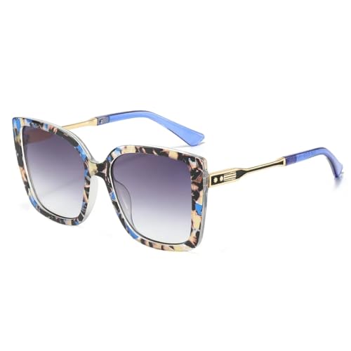 SSFVTTL Große Sonnenbrille Damen Dekorative Modebrille Herren UV400 (3240-C5) von SSFVTTL