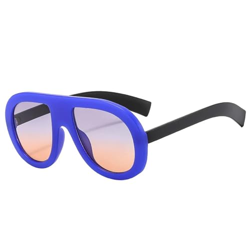 SSFVTTL Herrenmode Sonnenbrillen Damen Gradient UV400 (Blau Grau Orange) von SSFVTTL
