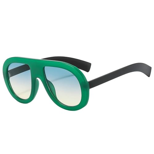 SSFVTTL Herrenmode Sonnenbrillen Damen Gradient UV400 (Grün Grün Gelb) von SSFVTTL