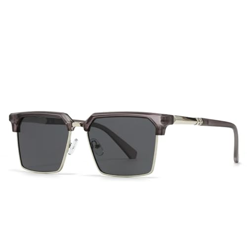 SSFVTTL Klassische Halbrahmen-Sonnenbrille für Herren und Damen im Retro-Stil (TTYJ381-6) von SSFVTTL