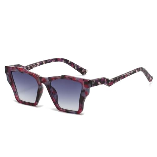 SSFVTTL Luxus Leopard Print Gradient Cat Eye Damen Sonnenbrille UV400 (6244-C5) von SSFVTTL