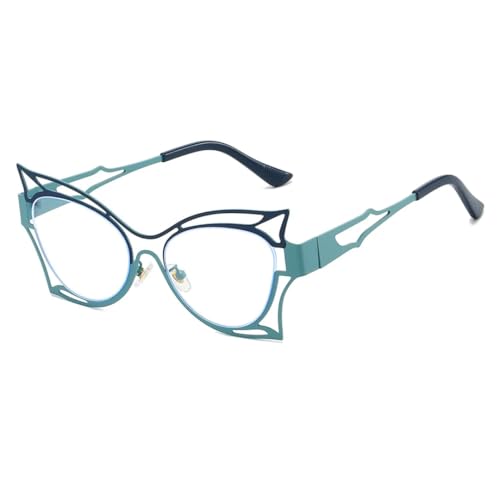 SSFVTTL Mode Cat Eye Frauen Hohl Big Frame Eyewear einzigartige Doppel Farbe Rahmen (8209-C2) von SSFVTTL