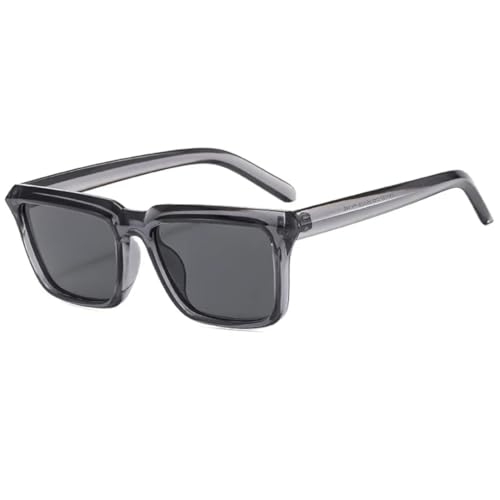 SSFVTTL Mode Herren Vintage Rechteck Sonnenbrille Damen UV400 (TTYJ370-4) von SSFVTTL