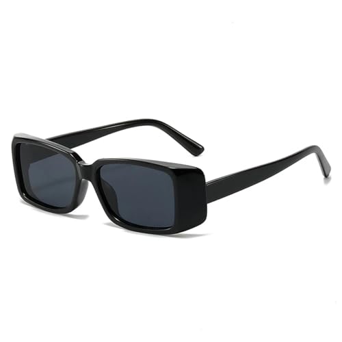 SSFVTTL Rechteckige Damenmode Farbverläufe Sonnenbrille UV400 Retro Herren (Schwarz Grau) von SSFVTTL