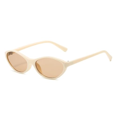 SSFVTTL Retro Cat Eye Sonnenbrille UV400 Damenmode (Beige Champagner) von SSFVTTL