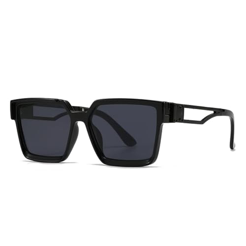 SSFVTTL Retro Damen Sonnenbrille Fashion Gradient UV400 Herren Hohle Metallbeine (Schwarzgrau) von SSFVTTL