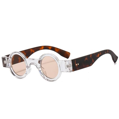 SSFVTTL Retro Kleine Runde Damen Punk Sonnenbrille Uv400 Mode Klare Ozeanlinse Herren (4 SSFVTTL Retro Kleine Runde Damen Punk Sonnenbrille Uv400 Mode Klare Ozeanlinse Herren (4 von SSFVTTL
