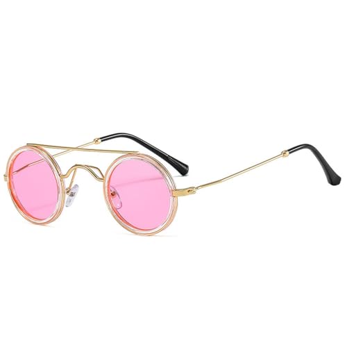 SSFVTTL Retro Kleine Runde Metall Sonnenbrille Mode Bonbonfarben Uv400 Männer (11) von SSFVTTL