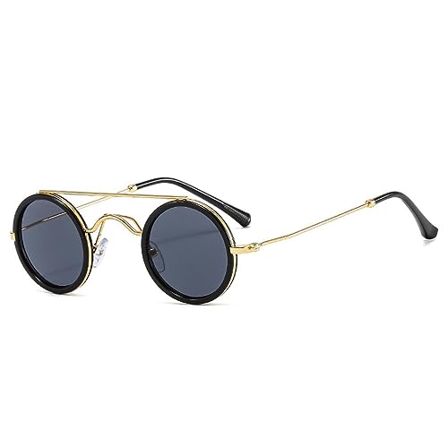 SSFVTTL Retro Kleine Runde Metall Sonnenbrille Mode Bonbonfarben Uv400 Männer (2 SSFVTTL Retro Kleine Runde Metall Sonnenbrille Mode Bonbonfarben Uv400 Männer (2 von SSFVTTL