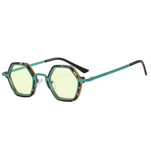 SSFVTTL Retro Punk Männer Polygon Sonnenbrille Mode Klar Ozean Verlaufsglas Frauen Uv400 (9) von SSFVTTL