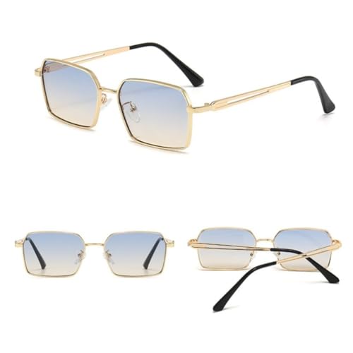 SSFVTTL Retro-Sonnenbrille für Männer und Frauen, modisch, kleiner Rahmen, Polygon, UV400 (TYJ90-1) von SSFVTTL