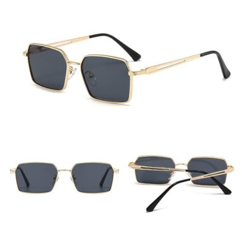 SSFVTTL Retro-Sonnenbrille für Männer und Frauen, modisch, kleiner Rahmen, Polygon, UV400 (TYJ90-5) von SSFVTTL