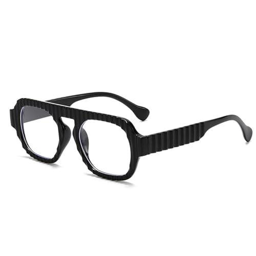 SSFVTTL Shauna Retro Sonnenbrille Damen Gradient UV400 (Schwarz klar) von SSFVTTL