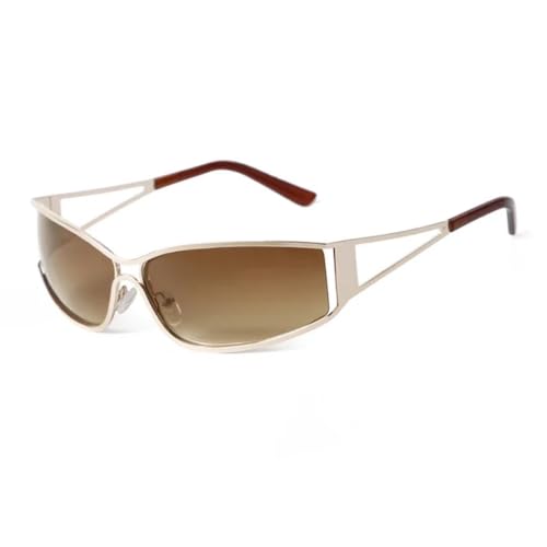 SSFVTTL Trendy Rosa Metallrahmen Rechteck Sonnenbrille Männer Frauen Steampunk (3) von SSFVTTL