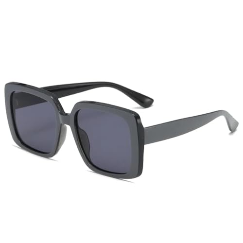 SSFVTTL Übergroße Retro-Sonnenbrille UV400 (Grau) von SSFVTTL