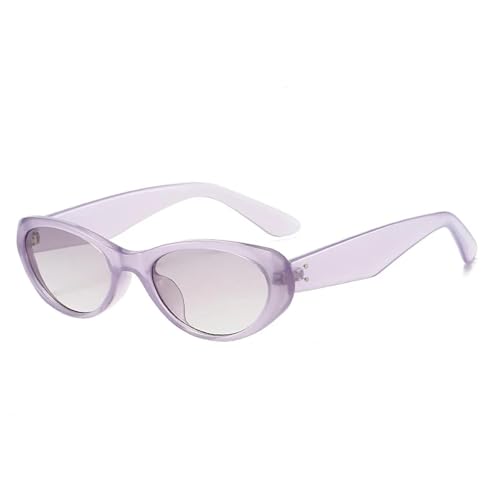 SSFVTTL Vintage Cat Eye Damen Sonnenbrille Mode Nieten Herren UV400 (Lila Lila) von SSFVTTL